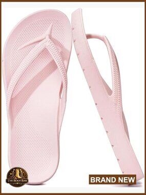 Women's Arch Support Flip Flops, Slip Resistant Shower Sandals, Walking Thong